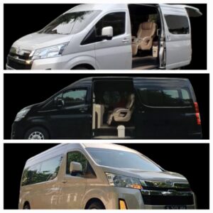 Sewa hiace luxury bogor premio 10 seat vip class
