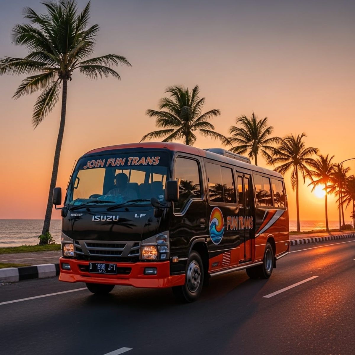 sewa elf pariwisata