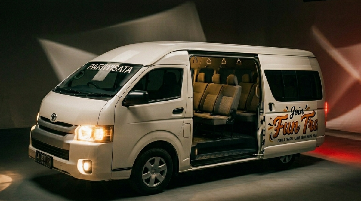 sewa hiace pariwisata join fun trans